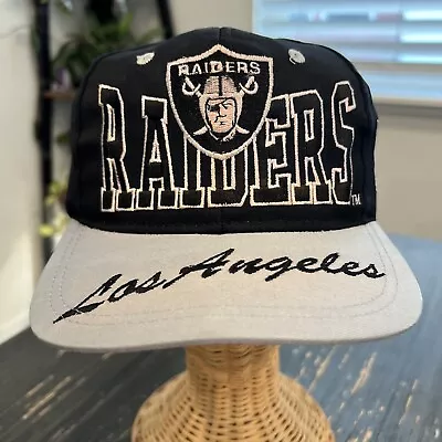 VTG 90s Drew Pearson NFL LA Los Angeles Raiders Snapback Hat Twill • $250