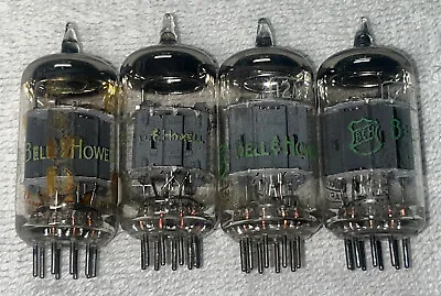 Lot Of 4 Bell And Howell Made In Japan 12AX7 Vacuum Tubes TV7U Tested Strong  • $75