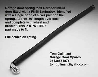 Garador Catnic Westland WEL Garage Door Spares MK3C Spring PN58 1 X Silver Band • £34.65