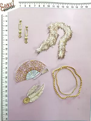 DECOUPAGE CARD Tattered Lace Die Cuts 12pcs Art Deco Chic 1920s Lady Glamour • £6.79