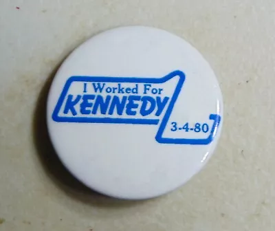 Ted Kennedy 1980 Massachusetts Campaign Pin Button Political • $1.25