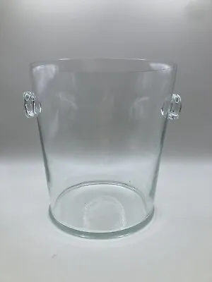 Vintage Glass Champagne Ice Bucket With Small Handles • $35