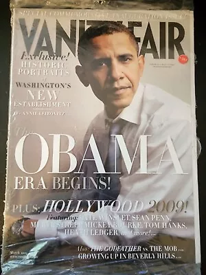 Vanity Fair Magazine Special Commemorative Inauguration Issue Mar 2009 Obama New • $7.96