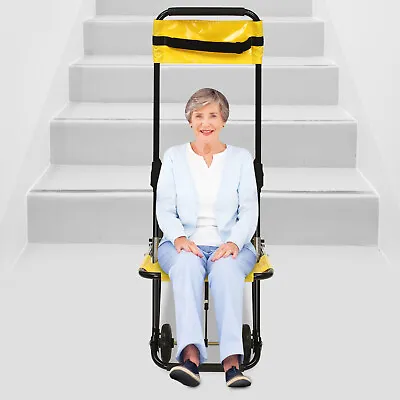 Medical Emergency Evacuation 4 Wheel Lift Wheelchair 350.53LBS Stair Chair  • $332.50