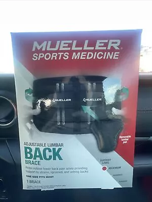 Mue/Sprt Lumbar Back Brace AdjSize 1CTMueller Sport Adjustable Lumb • $43