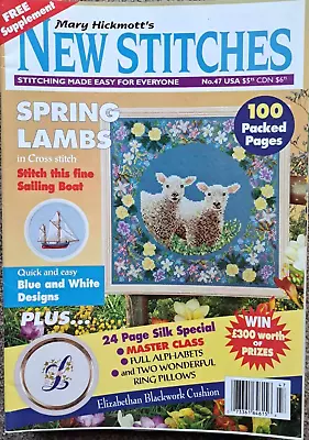 Mary Hickmott's New Stitches Magazine Issue 47 Cross Stitch Embroidery • £5.99