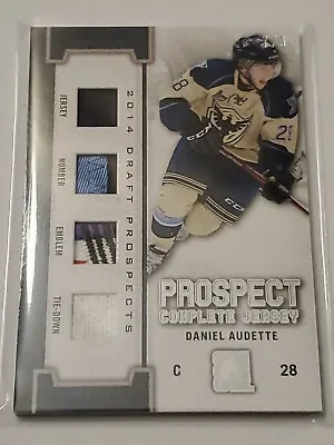 2014 ITG Draft Prospects Complete Jersey Game-Used /9 Daniel Audette In The Game • $63.02