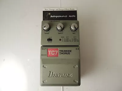 Ibanez TC7 Tri-Mode Chorus Tonelok Effects Pedal Free USA Shipping • $169.99