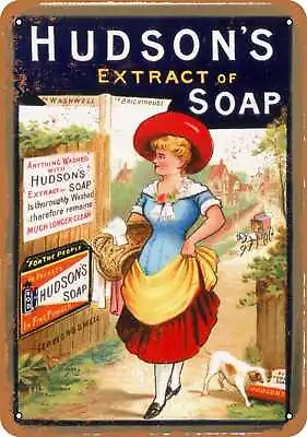 Metal Sign - 1891 Hudson's Extract Of Soap -- Vintage Look • $18.66