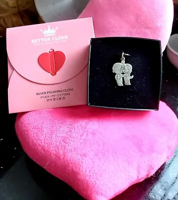 Love Is Valentine Kim Casali Vintage New Sterling Silver Pendant & Cord Necklace • £28