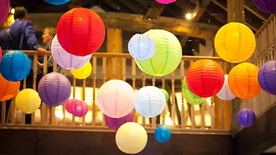 £4.35 • Buy Chinese Paper Lanterns Lamp Shade Wedding Birthday Party Decoration All Size