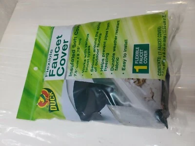 Duck Brand Insulated Soft Flexible Faucet Cover For Freeze Protection 280462 • £7.57