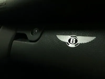 2pcs Dashboard Badge Decal Sticker BENTLEY *LOGO* (black Label) • $23.66