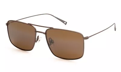 Maui Jim Aeko H886-01 Bronze-satin Sepia Aviator Polarized Sunglasses Authentic • $259