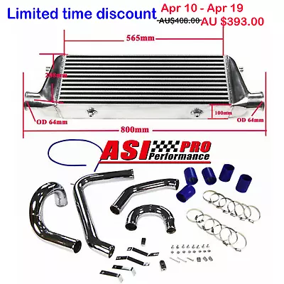 Intercooler+Kit Fit Ford Falcon XR6 Turbo BA BF Typhoon FPV F6G6ET 4.0 BARRA PRO • $393