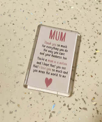 Mum Poem Fridge Magnet. Mothers Day Gift. Birthday Gift. Mum Gift. • £1.99