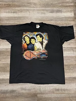 The Monkees 1996 Tour 30th Vintage Black 2XL Single Stitch Shirt He We Come Used • $51.54