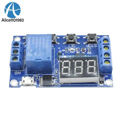 Micro USB 5V LED Automation Delay Timer Control Switch Relay Module Display • $4.04