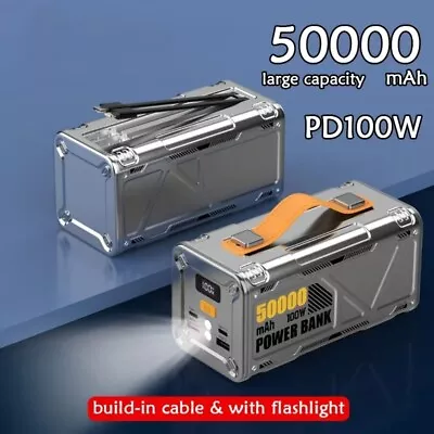 50000mAh 100W Power Bank Fast Charger External Battery Large Capacity For Laptop • $129.99