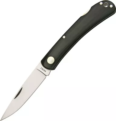 Moki Blakistons Fish Owl Lockback Black Micarta Folding AUS-8 Pocket Knife 110M • $114.85