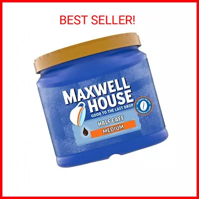Maxwell House Half Caff Medium Roast Ground Coffee With 1/2 The Caffeine (25.6 O • $13.09