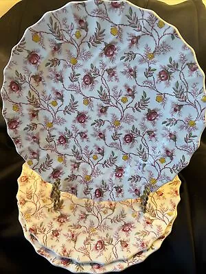 3 Spode Copeland England Rosebud Chintz Dinner Plates 10 1/2  Set Of 3 • $45