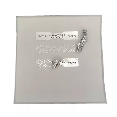 $9.59 • Buy Serial Number Security Glossy Silver Tamper Evident Warranty Labels Stickers 