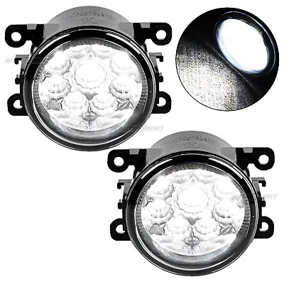 Pair LED Fog Lights Lamp Clear Glass Lens For Ford Fiesta Focus Mustang C-Max 🔥 • $19.78
