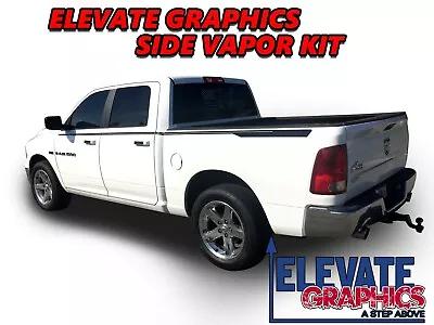 $79.95 • Buy Fits Dodge Ram 1500 Side Vapor Graphics Stripes Vinyl Decals Stickers 2009-2018
