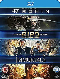 47 Ronin/RIPD/Immortals Blu-Ray (2014) Keanu Reeves Rinsch (DIR) Cert 15 3 • £7.20