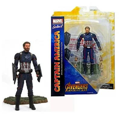 Marvel Select INFINITY WAR CAPTAIN AMERICA Special Edition Action Figure New • £29.99
