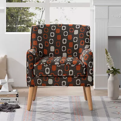 Modern  Accent Chair Upholstered Fabric Single Sofa For Living Room • $166.29