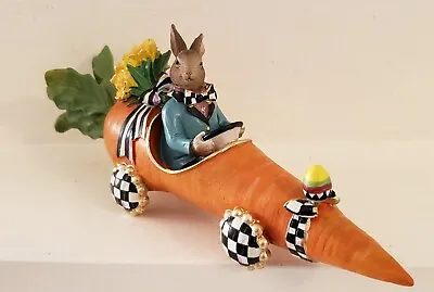 Mackenzie Childs Adorable CAPTAIN CARROT RABBIT In Carrot-Mobile   Hand-Painted • $75