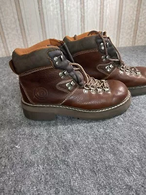 Candies Womens Boots Brown Size 8 1/2 Vintage Chunky Sole Hiking Combat.... • $25.87