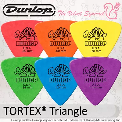 $10.19 • Buy 🐢 TORTEX® TRIANGLE Guitar Pick 🔻🌈 431R Premium Genuine Jim Dunlop Plectrum