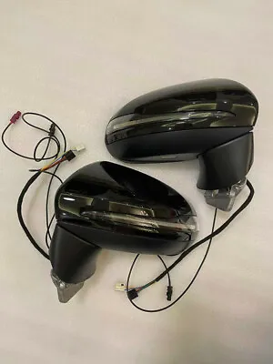 W205 Coupe Car Rear View Mirror Set For Mercedes Benz C Class C205 2 Door Black • $289.99