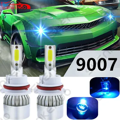 9007 COB LED Headlight Light Bulbs Conversion Kit High/Low Beam 8000K Ice Blue • $14.55