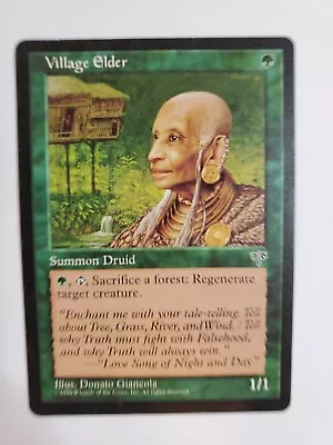 MTG Magic The Gathering Card Village Elder Summon Druid Green Mirage 1996 • $7.93