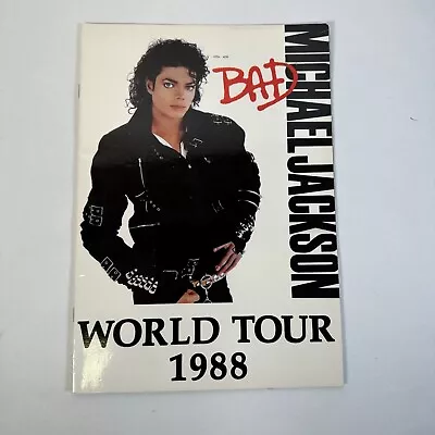 Michael Jackson Bad World Tour 1988 Concert Programme Wembley Ticket Stub • £69.99