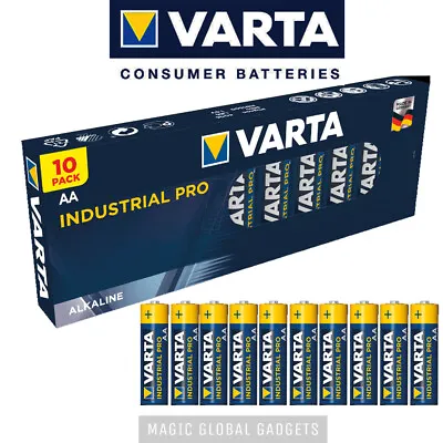 Varta Industrial Pro Aa & Aaa Alkaline Batteries Lr03 Lr6 Expiry 2033 • £4.99