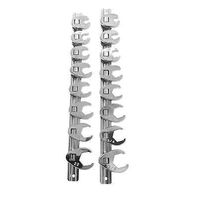 16pc 3/8 -Drive SAE & METRIC Flare Nut CROWFOOT WRENCH SET W/ Snap-on Snap-off  • $34.85