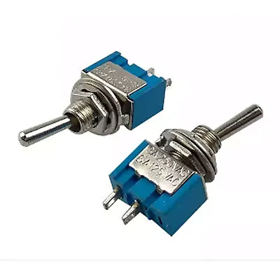 3x Mts-101 Single Pole Toggle Switch 2-pin Spst On-off 2 Position 3A/6A 125v/250 • $8.51