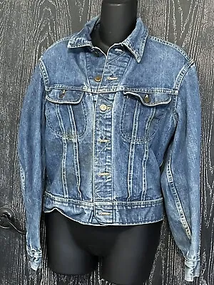 Vintage LEE Denim Trucker Jacket Coat Size Medium • $26.99