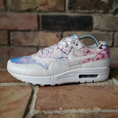 $69.96 • Buy Nike Women's Air Max 1 Cherry Blossom White Blue Pink Shoes 528898-102 Size 10