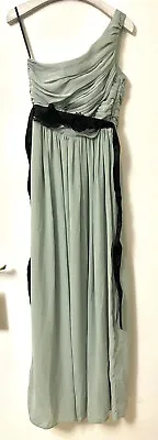 H&M Pale Mint Green Party Prom Bridesmaid Style Maxi Dress Size UK 10 New • £25.99