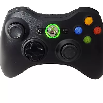 Official Microsoft Xbox 360 Wireless Controller Black Authentic Tested Works! • $29.99
