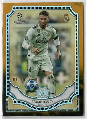 #/99 2018-19 Topps Museum Collection Champions League Sergio Ramos #32 • $0.99