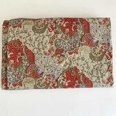 Pottery Barn Monreal Full/Queen Duvet Cover Paisley Floral Medallion Fall Rust • $59.99