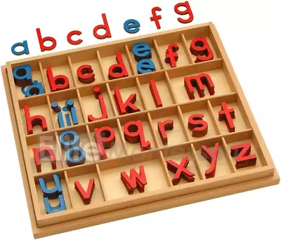 Elite Montessori Wooden Movable Alphabet With Box Preschool Spelling Learning Ma • $52.66
