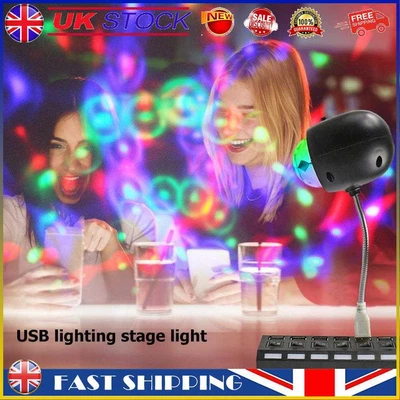 £8.17 • Buy Economic LED Stage Light Rotating Crystal Magic Ball Party DJ Disco KTV Lamps #g